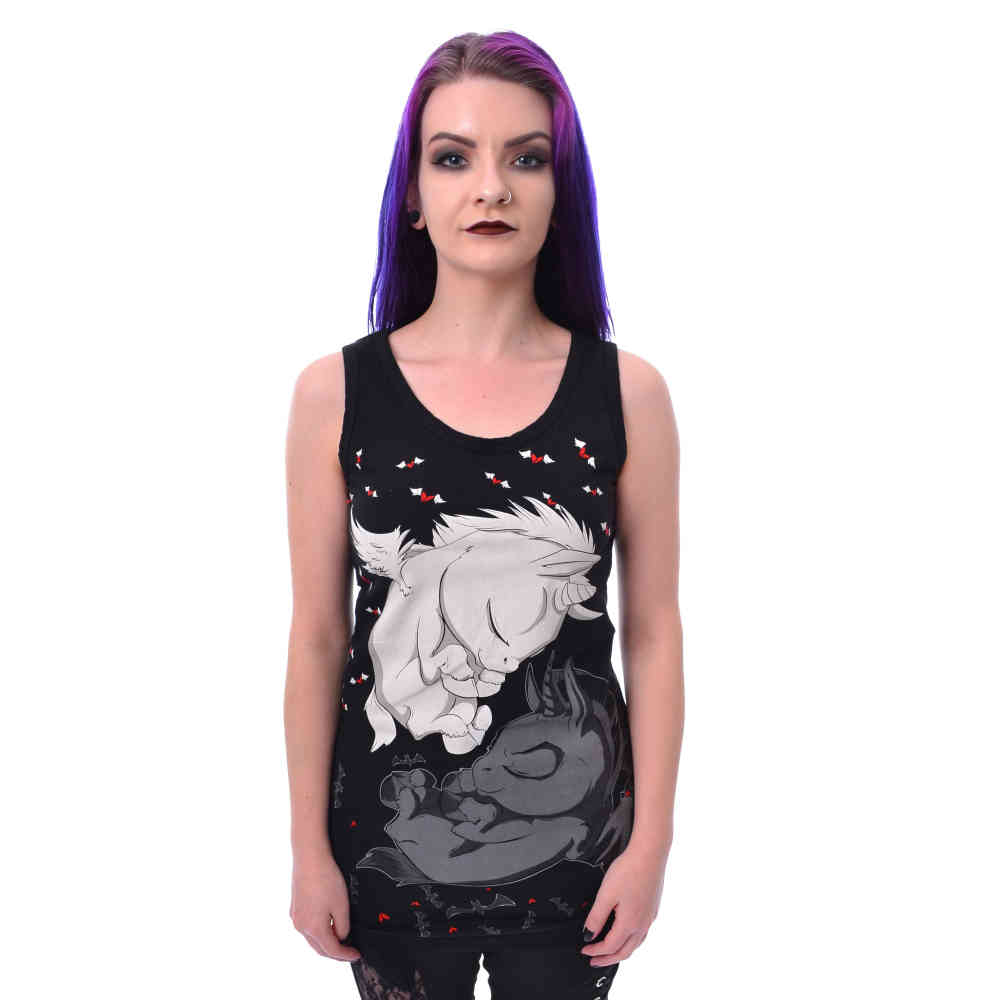 Cupcake Cult - DREAM UNICORN Haut sans manches - Noir